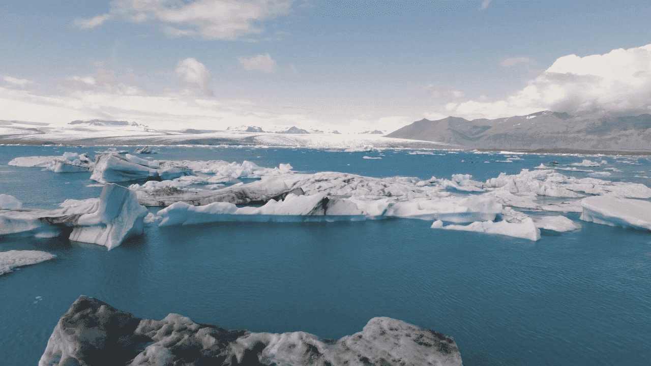 Jökulsárlón Glacier Lagoon in South Iceland